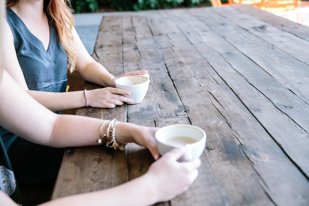 people, girls, women, coffee